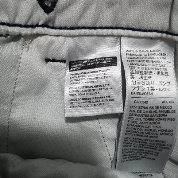 Levi's XX Chino EZ Black & White Check Taper Leg Stretch Size Small Pants - Picture 5 of 16